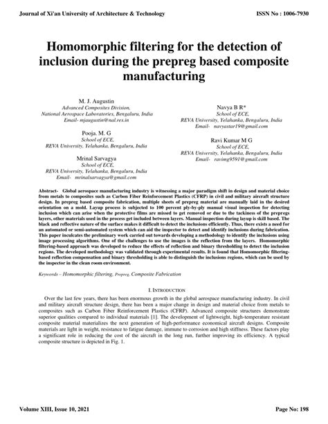 Pdf Homomorphic Filtering For The Detection Of Inclusion During The