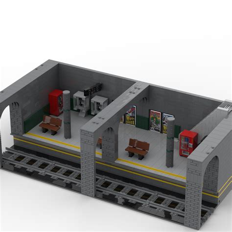 LEGO MOC underground metro station 1 + metro 2 by NEW-YORK CITY ...