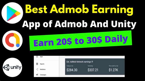 Admob Earning App Unity Ads Earning App Google Admob Earning