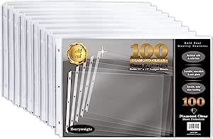 GOLD SEAL Paquete De 100 Protectores De Hojas Transparentes De