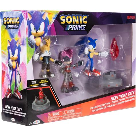 Jakks Pacific Sonic Prime 2 5 Figure Multipack With Sonic Tails Nine And The Prism Shard With