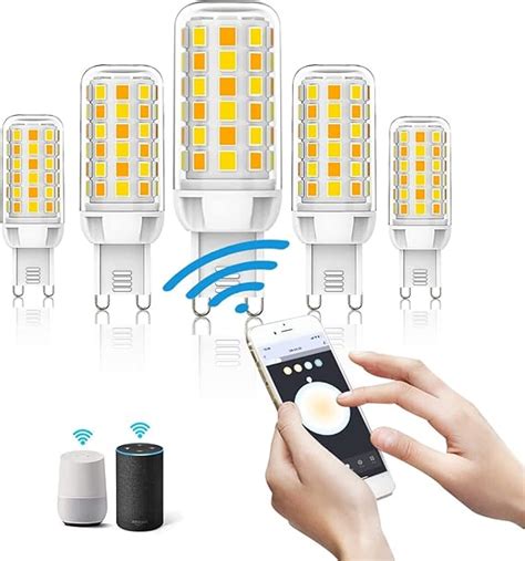 G9 Smart Bulbs Smart G9 LED Bulbs Work With Alexa Dimmable WiFi Smart