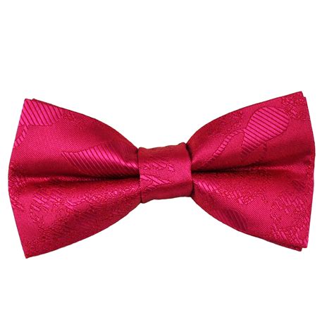 Lipstick Pink Paisley Patterned Boys Bow Tie From Ties Planet Uk