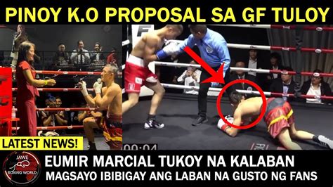 Pinoy Nagpropose Sa Gf Kahit Na Knockout Eumir Marcial Tukoy Na Kalaban