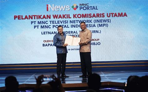 Pelantikan Wakil Komisaris Utama INews Dan MPI