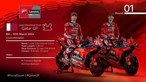 The Ducati Lenovo Team Arrives In Qatar For Opening Grand Prix Of 2024