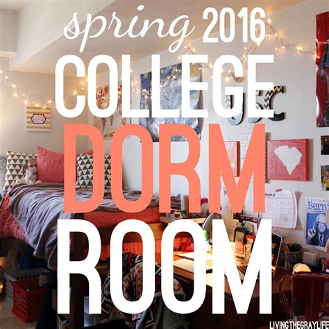 Dorm Room Tour: Spring 2016 - Living the Gray Life