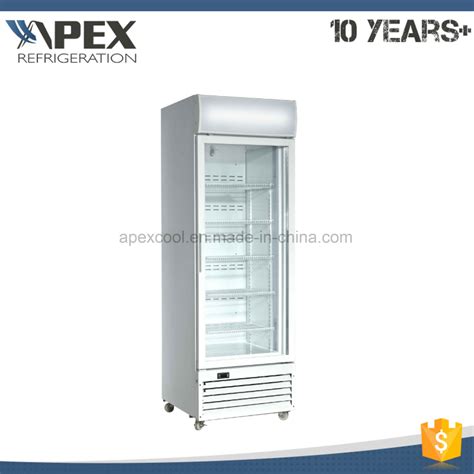 2022 Fashion Design Commercial Single Door Upright Display Freezer