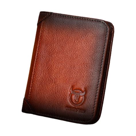 Bullcaptain Men S Vintage Credit Card Holder Large Capacity Genuine