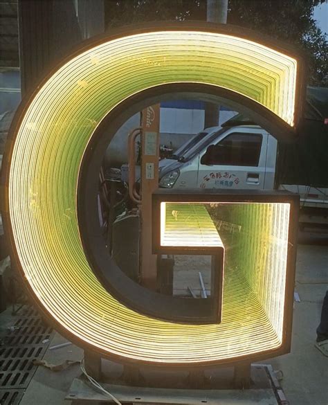 Infinite Tunnel Led Letter Sign Board Outdoor Led Big Letters China