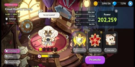 Cookie Run Kingdom Cloud Haetae Cookie Beascuits And Toppings Guide Pocket Gamer