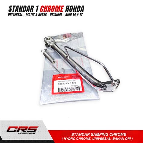 Jual STANDAR SAMPING CHROME RING 17 14 24 26CM STANDAR SATU KRUM