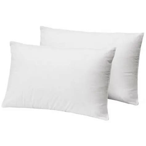 White Plain Hollow Siliconised Fiber Pillow For Home Hotel Shape