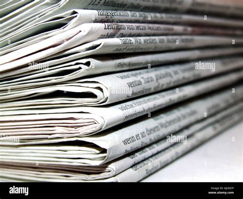 Newspaper Journal Communication Media Stock Photo Alamy