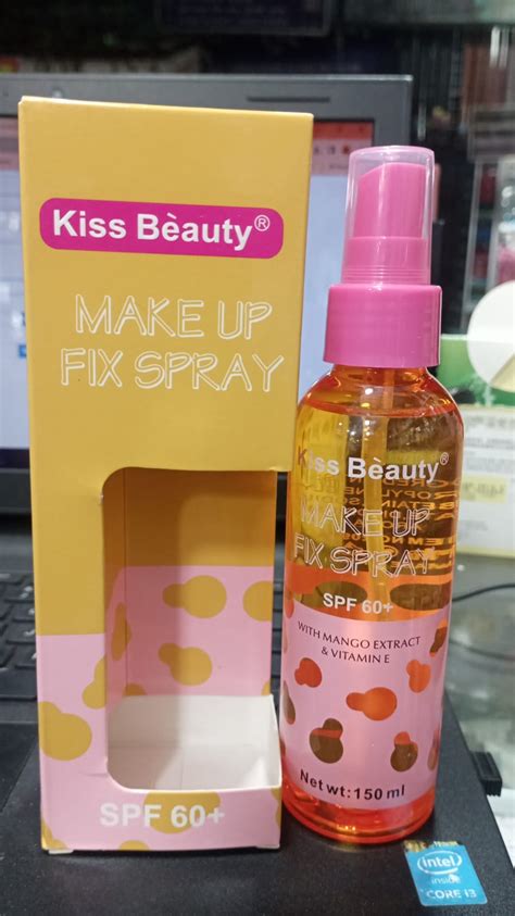 Kiss Beautymake Up Fix Spray Spf 60150mlmake Up Fix Kiss Beauty At Shofiq Enterprise