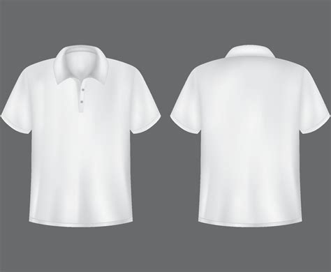 3 D Polo White Shirt Vector Vector Art & Graphics | freevector.com