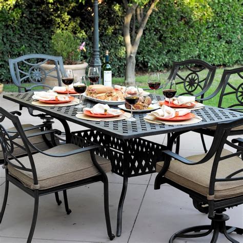 Darlee Ten Star 7 Piece Cast Aluminum Patio Dining Set Bbqguys