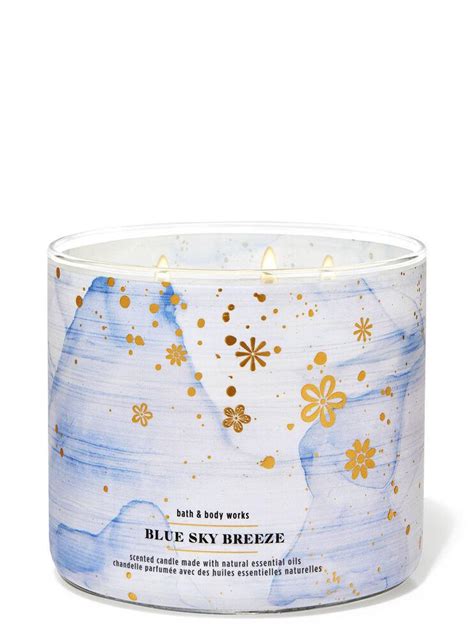 Bath Body Works Blue Sky Breeze Scented Candle Oz