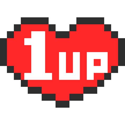 Pixel Art 1 Up Heart Icon 31098135 Png