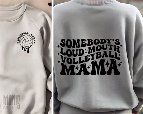 Somebodys Loud Mouth Volleyball Mama Svg Png Pdf Volleyball Mom Era Svg Volleyball Mom Svg