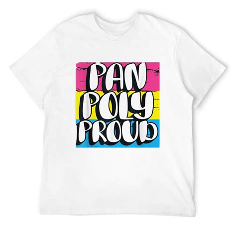 Mens Pan Poly Proud Pansexual Polyamory Pride Lgbtq Supporter T Shirt