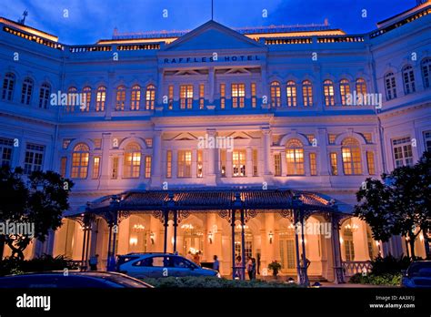 The Raffles Hotel Singapore Stock Photo Alamy