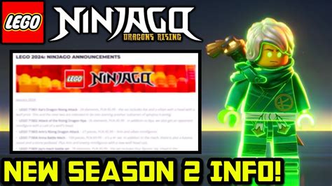 New Season 2 Info 🐉 Ninjago Dragons Rising Season 2 News Youtube