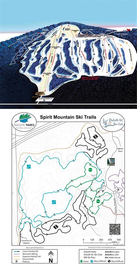 Spirit Mountain Trail Map