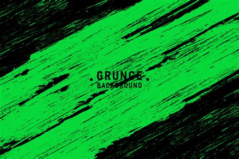 Abstract Green And Black Grunge Texture Background Vector Art