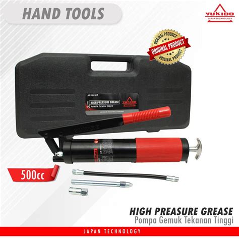 Jual Hand Grease Gun 500cc YUKIDO TEKIRO Pompa Gemuk Tangan Hand