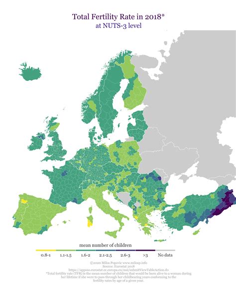 Total Fertility Rate In Europe Map