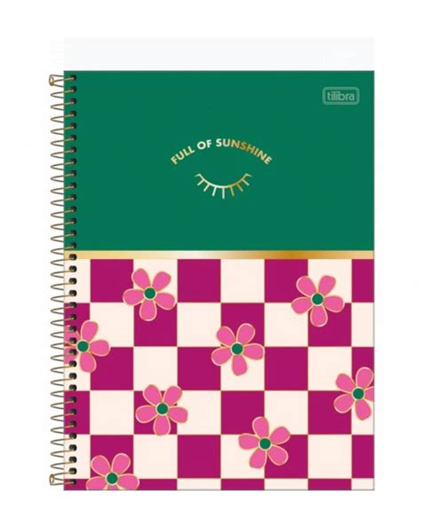 Caderno Universitário CD Pop 10M c 160fls TILIBRA AQUARELE PAPELARIA