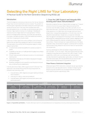 Fillable Online Selecting The Right Lims For Your Laboratory Fax Email