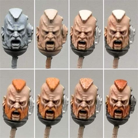 Painting Faces Warhammer 40k Space Wolves Warhammer 40k Figures