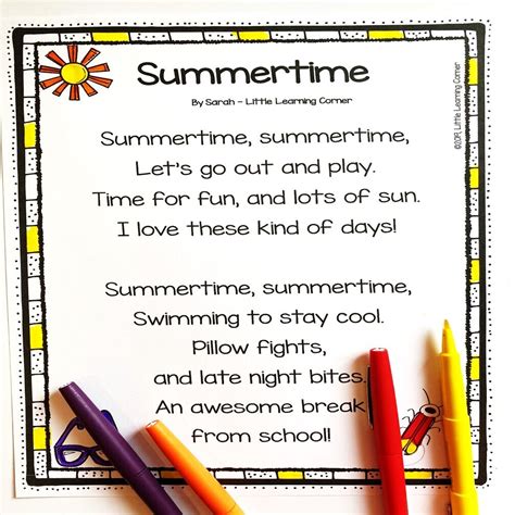 Rhyming Poems About Summer