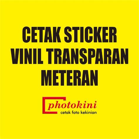 Jual Cetak Sticker Vinil Transparan Meteran Shopee Indonesia