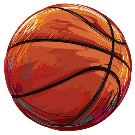 Vectores De Stock De Balón De Baloncesto Ilustraciones De Balón De