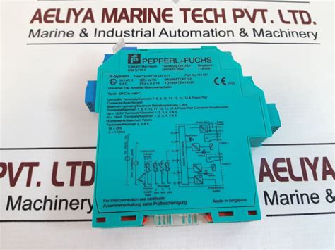 Pepperl Fuchs Kfd Gu Ex Temperature Trip Amplifier Aeliya Marine