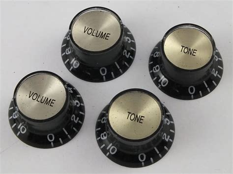 Black Gold Cap Reflector Knobs Top Hat Mirror Fits Reverb Uk