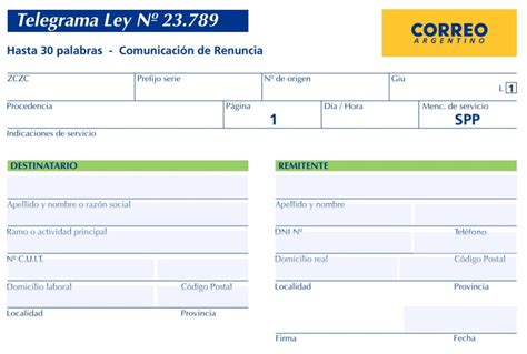 Telegrama Laboral Despido Indirecto Ante Negativa De Dar Tareas