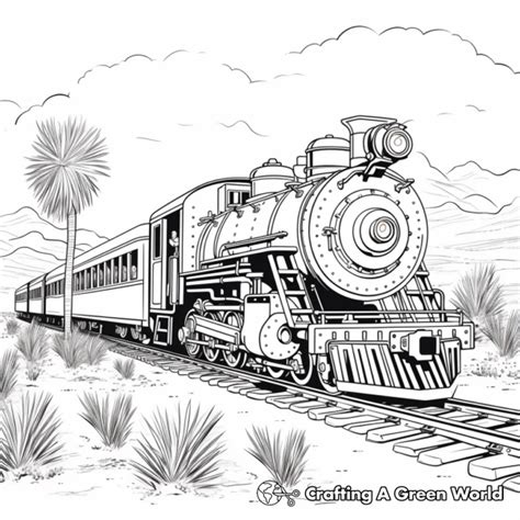 Steam Train Coloring Pages - Free & Printable!