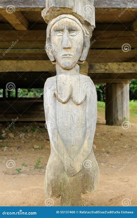 Tribal Longhouse Architecture Royalty Free Stock Photography