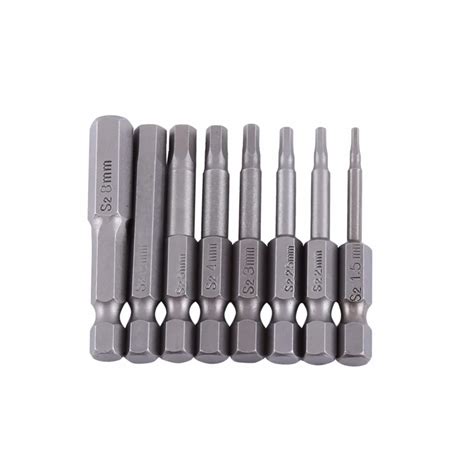 8pcsset 14 Inch Hex Shank Magnetic Hex Head Screwdriver Bits H15 H8