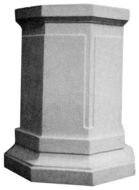 Eight Sided Pedestal 30 Architectural Large Pedestals Traditional