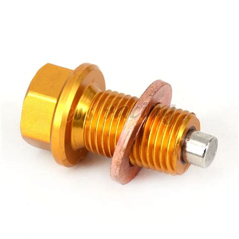 M X Cnc Motorcycle Billet Magnetic Oil Drain Plug Bolt For Suzuki