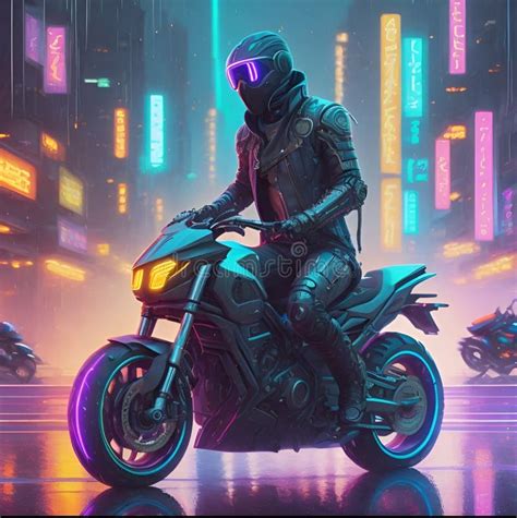 Person Riding A Motorcycle Stock Illustration Illustration Of Vehicle