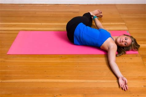 Reclining Twist Restorative Yoga Sequence POPSUGAR Fitness Photo 10