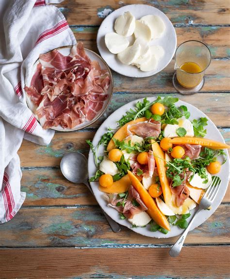 A Classic Melon Mozzarella Parma Ham Salad Recipe