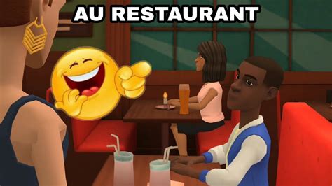 Boy Diola ak guelle bi au restaurant à mourir de rire dessin