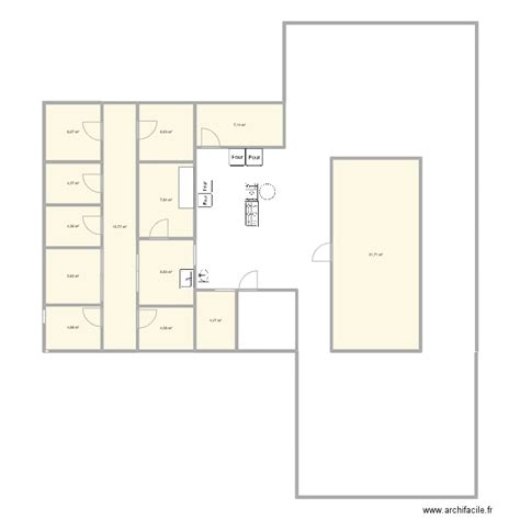 cuisine lycée Aristide Briand Plan 13 pièces 110 m2 dessiné par